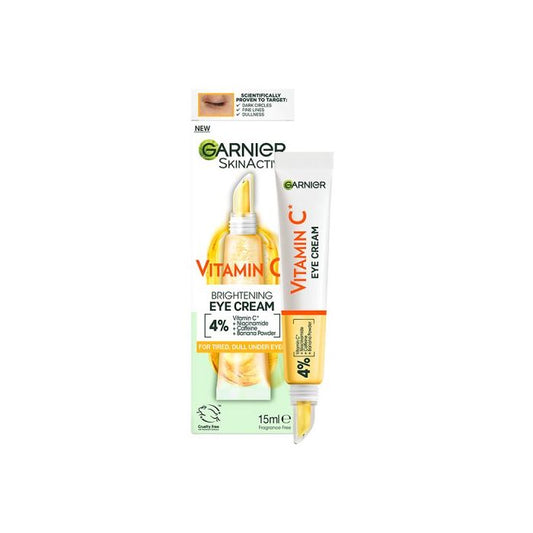 Garnier Eye Cream, With 4% Vitamin C, Brightening Eye Treatment For Dark Circles
