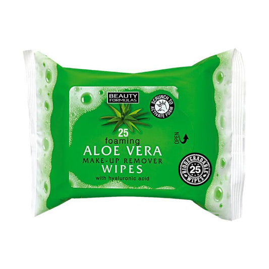 BEAUTY FORMULAS ALOE MAKE-UP REMOVER WIPES 25s