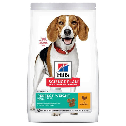 Hills Perfect Weight medium - dry food for dogs with Chicken 2 kg