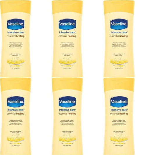 Vaseline Intensive Care Essential Healing Lotion, 400 ml, Pack of 6