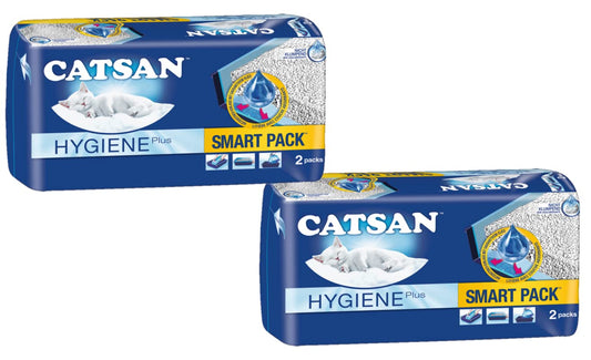 Catsan Smart Pack Cat Litter 2 Inlays 4kg (PACK OF 4)