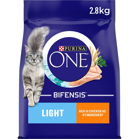 Purina ONE 7+ Dry Cat Food Rich in Salmon 2.8kg, Pack of 4