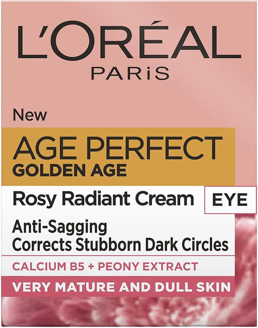 L’Oréal Paris Age Perfect Golden Age Rosy Radiant Eye Cream 50+, Target Dark Circles