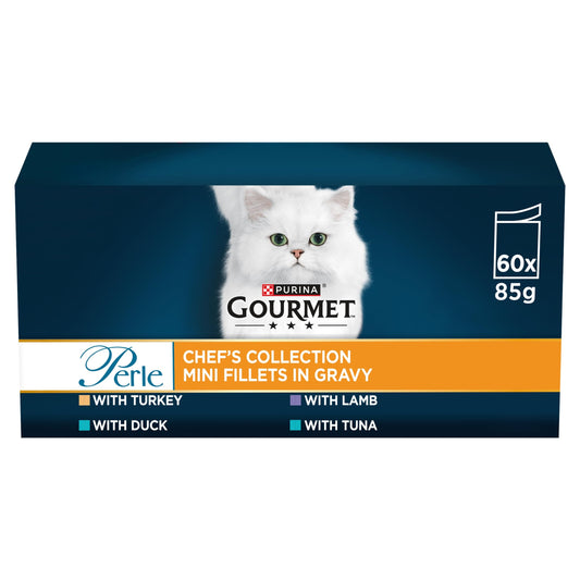 GOURMET Perle Chef's Collection in Gravy Wet Cat Food 60x85g