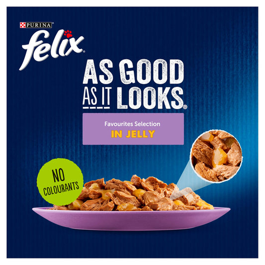 FELIX As Good As it Looks Favourites Selection in Jelly Wet Cat Food 120x85g