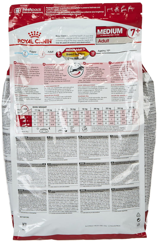 Royal Canin Medium Adult 7+ Dry Dog Food 4kg