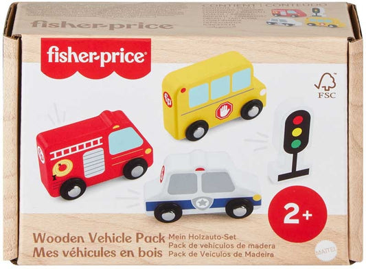 FISHER-PRICE WOODEN VEHICLE PACK