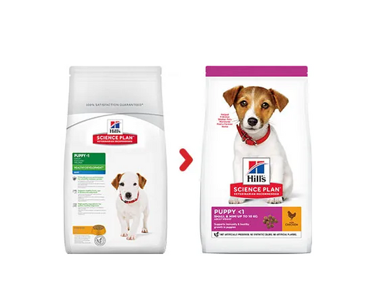 Hill's Puppy Food for Small & Mini Breeds <1, Chicken, 1.5kg