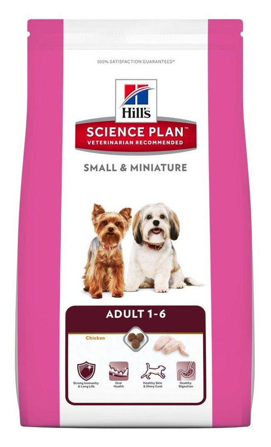 Hill's Small and Miniature Adult Dog Food, 1.5 kg, Pack of 1 (1 x 1.5 kg)