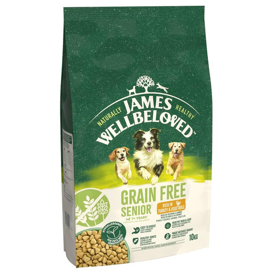 James Wellbeloved Dog Senior Hypoallergenic Dry Food Grain Free Turkey 10 kg