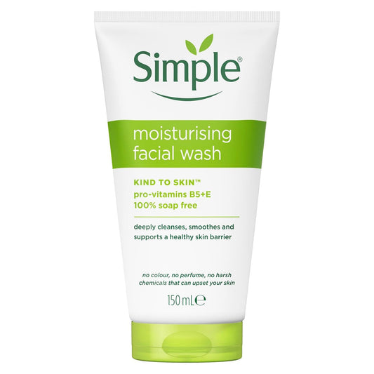Simple Kind to Skin Moisturising Facial Wash (150ml) - Pack of 6