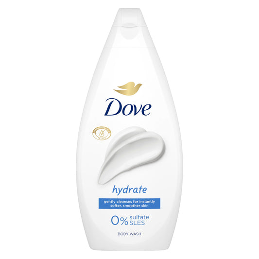 Dove Hydrate Body Wash Body Cleanser Shower Gel With Plant-Based Moisturisers For Softer, Smoother Skin After One Shower 450 Ml