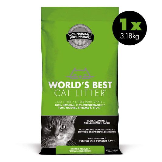 World's Best Cat Litter, Clumping, Biodegradable, Original 3.18kg