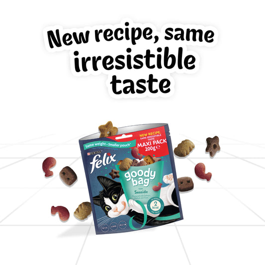 Felix Goody Bag Cat Treats Seaside Mix 200g (Pack of 5)