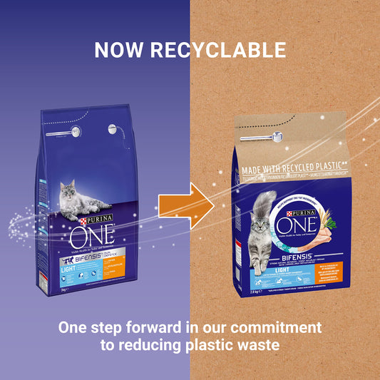 PURINA ONE | Light Dry Cat Food Chicken and Wheat, 3kg