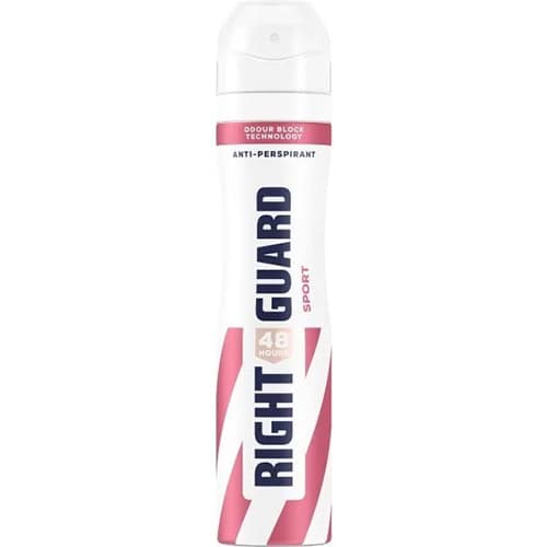 Right Guard Womens Deodorant,Total Defence 5, Sport 48H High 6 x 250 ml