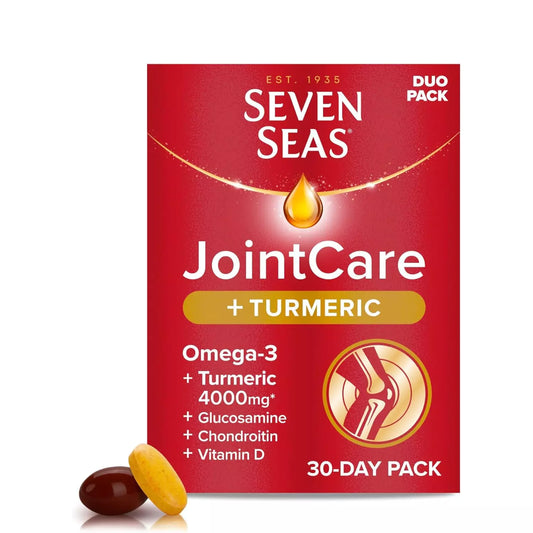 Seven Seas Jointcare + Turmeric Vitamins C and D, Manganese and Zinc 30 Day Duo Pack