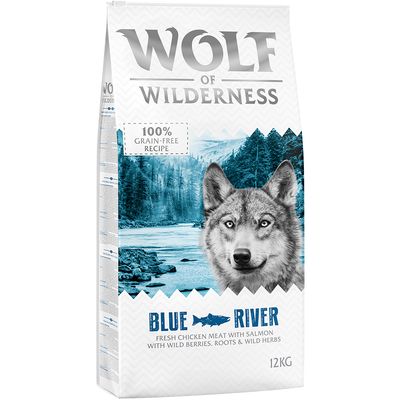 Wolf of Wilderness Adult "Blue River" - Salmon 12kg Dog food