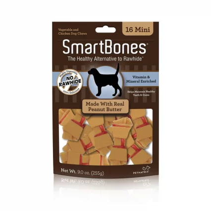 SmartBones Rawhide-Free Peanut Butter Dog Treats