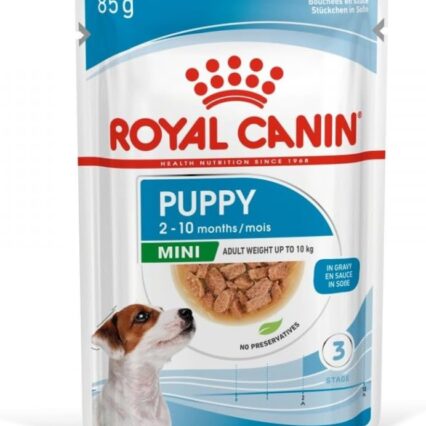 Royal Canin Mini Puppy Complete Wet Food in Gravy 48 x 85g