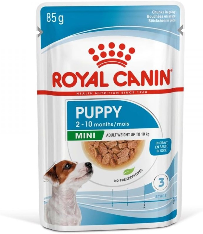 Royal Canin Mini Puppy Complete Wet Food in Gravy 48 x 85g