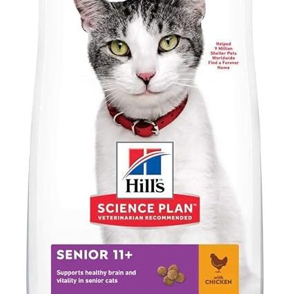 Hills Science Plan Senior 11+ Chicken Dry Cat Food - 1.5kg
