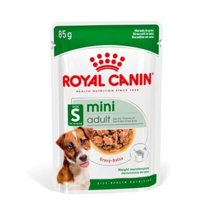 Royal Canin Mini Adult in Gravy Wet Pouches 85g (Pack of 12)