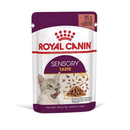 ROYAL CANIN Adult Sensory Taste In Gravy Wet Cat Food Pouches - 12 x 85g