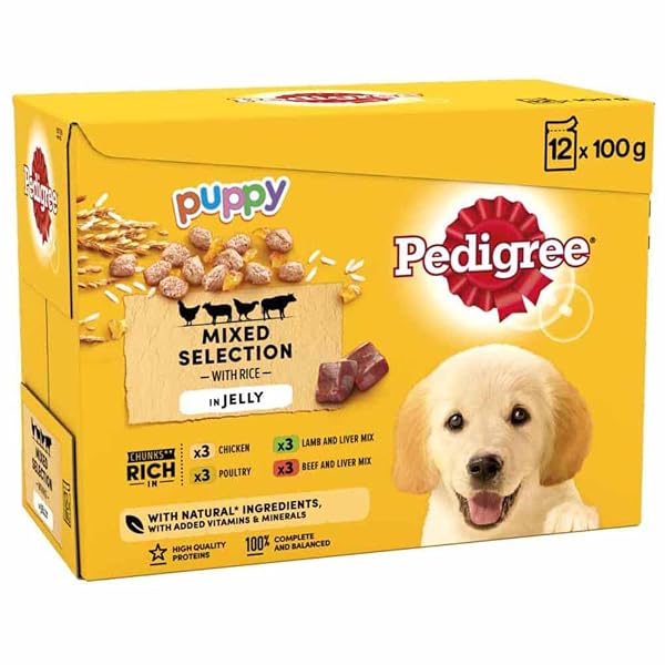 Mars PET-97537 Pedigree Pouch Puppy in Jelly 12 x 100g (100g)