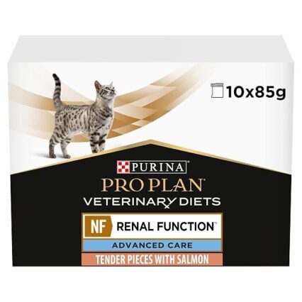 PRO PLAN VETERINARY DIETS Advanced Care NF Renal Wet Cat Food 10x85g (Pack of 4)
