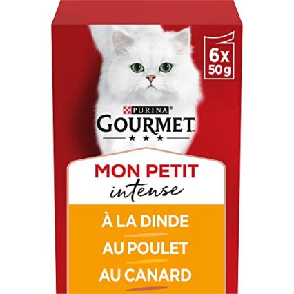 Gourmet Mon Petit meals for adult cats flavor selectable ( 6x50g - pack of 8 )
