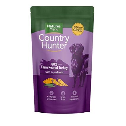Natures Menu Country Hunter Dog Food Pouch Farm Reared Turkey 3 x (6 x 150g)