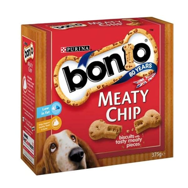 Bonio Meaty Chip - 375g - Foods Dog Treats x 5