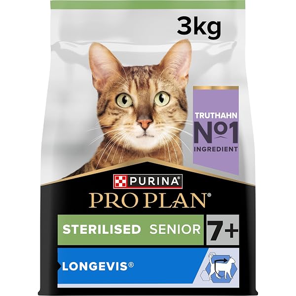 PRO PLAN Senior 7+ Sterilised Longevis Turkey Dry Cat Food 3kg