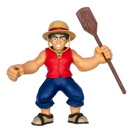 Heroes of Goo Jit Zu One Piece Luffy Stretchy 7 inch Collectible Action Figure, with Accessories