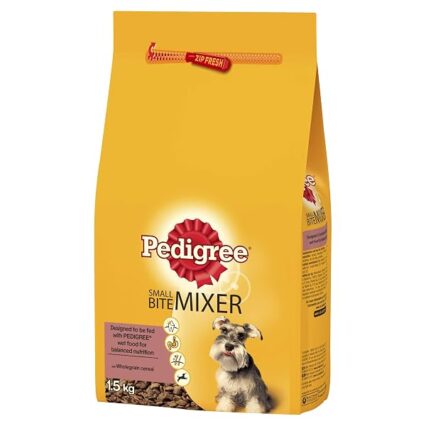 Pedigree Small Bite Mixer with Wholegrain Cereal, 1.5kg
