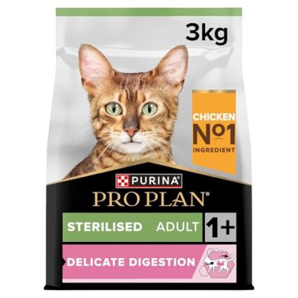PRO PLAN Sterilised Adult 1+ Delicate Digestion Chicken Dry Cat Food 3kg