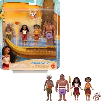 Mattel Garland Moana'sCanoe Crew Playset