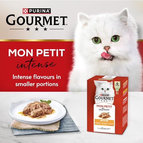 GOURMET Mon Petit Intense Meaty Variety Duck, Chicken, Turkey Wet Cat Food 6x50g (Pack of 8) - Image 3