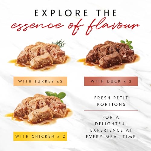 GOURMET Mon Petit Intense Meaty Variety Duck, Chicken, Turkey Wet Cat Food 6x50g (Pack of 8) - Image 4