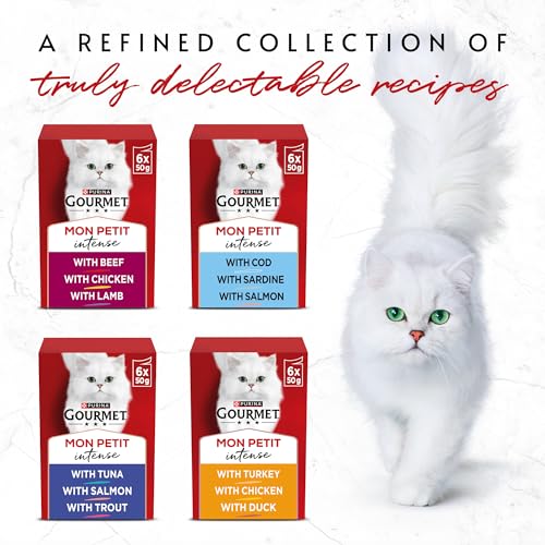 GOURMET Mon Petit Intense Meaty Variety Duck, Chicken, Turkey Wet Cat Food 6x50g (Pack of 8) - Image 8