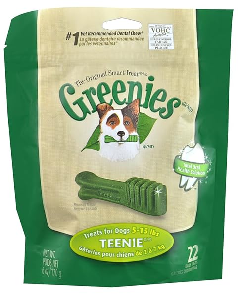 Greenies Original Dog Dental Chew Teenie Size 22 count - Pack of 2