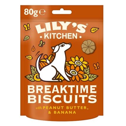 Lily's Kitchen Breaktime Biscuits - Complete Natural Dog Treats (8 x 80g)