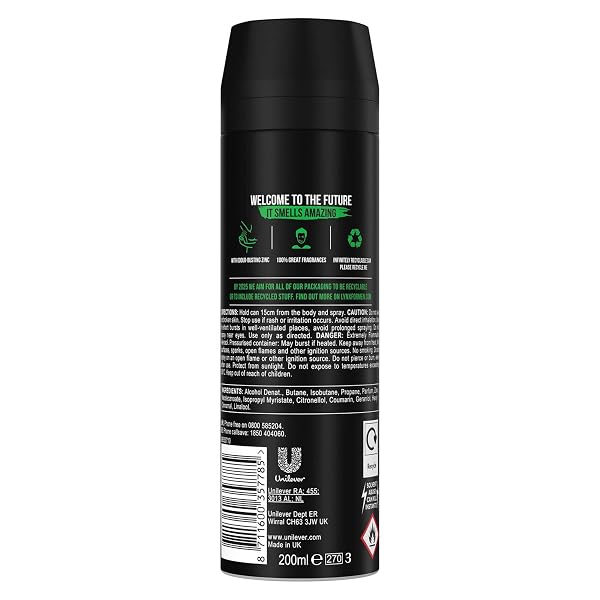 Lynx Africa Men's Fragrance, Aluminium Free Masculine Body Spray Deodorant, Fresh And Long Lasting Odour Protection, 6 Pack of 200ml - Image 4