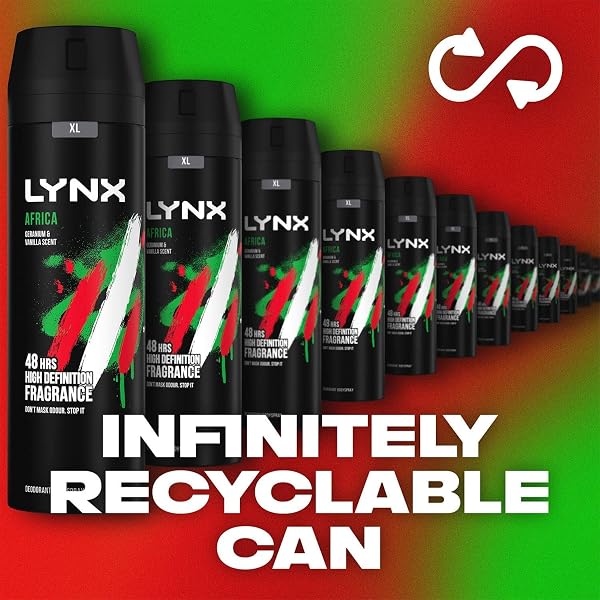 Lynx Africa Men's Fragrance, Aluminium Free Masculine Body Spray Deodorant, Fresh And Long Lasting Odour Protection, 6 Pack of 200ml - Image 5