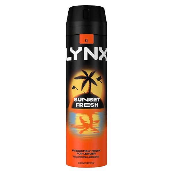 Lynx XL Sunset Fresh Deodorant for Men Multipack With Mango and Mandarin Scent Long Lasting Fragrance with 48 Hours All over Freshness Aluminium Free Body Spray 200 ml, 6 Pack - Image 5