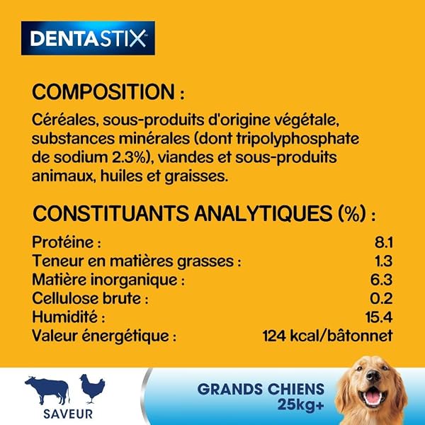 PEDIGREE DENTASTIX Dental Sticks for Large Dogs +25kg - 56 Chew Sticks (Set of 8 Bags of 7 Treats) - Oral Hygiene, Scientifically Proven, Daily Cleaning - Image 4