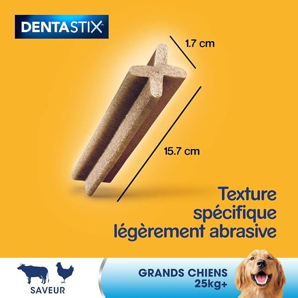PEDIGREE DENTASTIX Dental Sticks for Large Dogs +25kg - 56 Chew Sticks (Set of 8 Bags of 7 Treats) - Oral Hygiene, Scientifically Proven, Daily Cleaning - Image 6