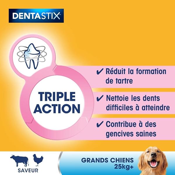 PEDIGREE DENTASTIX Dental Sticks for Large Dogs +25kg - 56 Chew Sticks (Set of 8 Bags of 7 Treats) - Oral Hygiene, Scientifically Proven, Daily Cleaning - Image 7