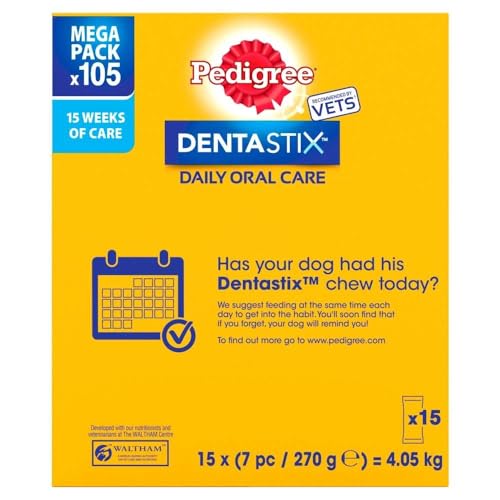 Pedigree DentaStix Daily Dental Chews Large Dog 25kg+ 105 Sticks - Image 8